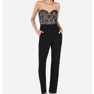 Lace Strapless Express Jumpsuit